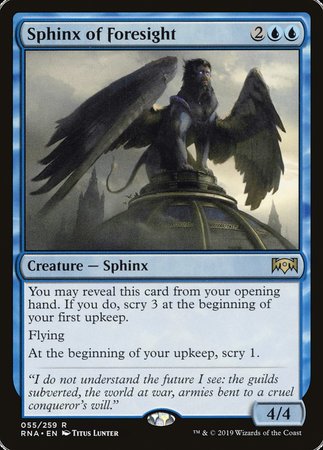 Sphinx of Foresight [Ravnica Allegiance] | Magic Magpie