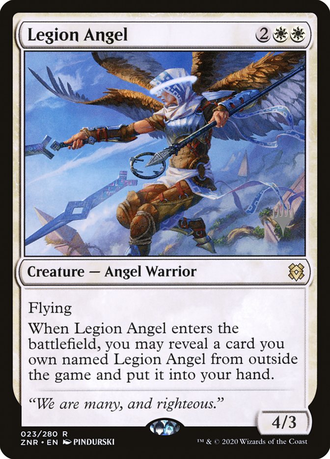 Legion Angel (Promo Pack) [Zendikar Rising Promos] | Magic Magpie