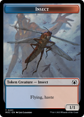 Soldier // Insect Double-Sided Token [March of the Machine Commander Tokens] | Magic Magpie