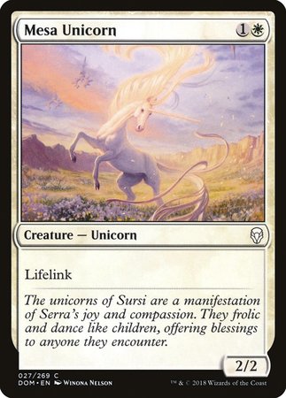 Mesa Unicorn [Dominaria] | Magic Magpie