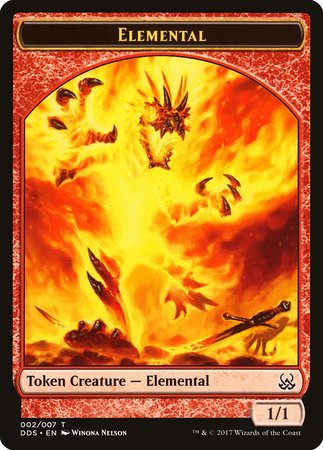 Elemental Token [Duel Decks: Mind vs. Might Tokens] | Magic Magpie