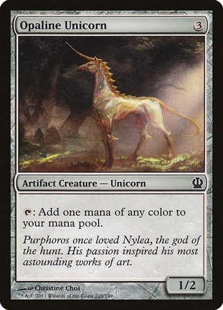 Opaline Unicorn [Theros] | Magic Magpie
