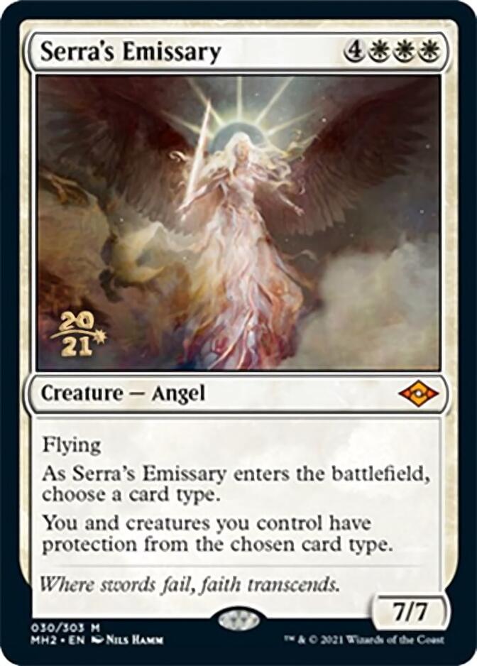 Serra's Emissary [Modern Horizons 2 Prerelease Promos] | Magic Magpie