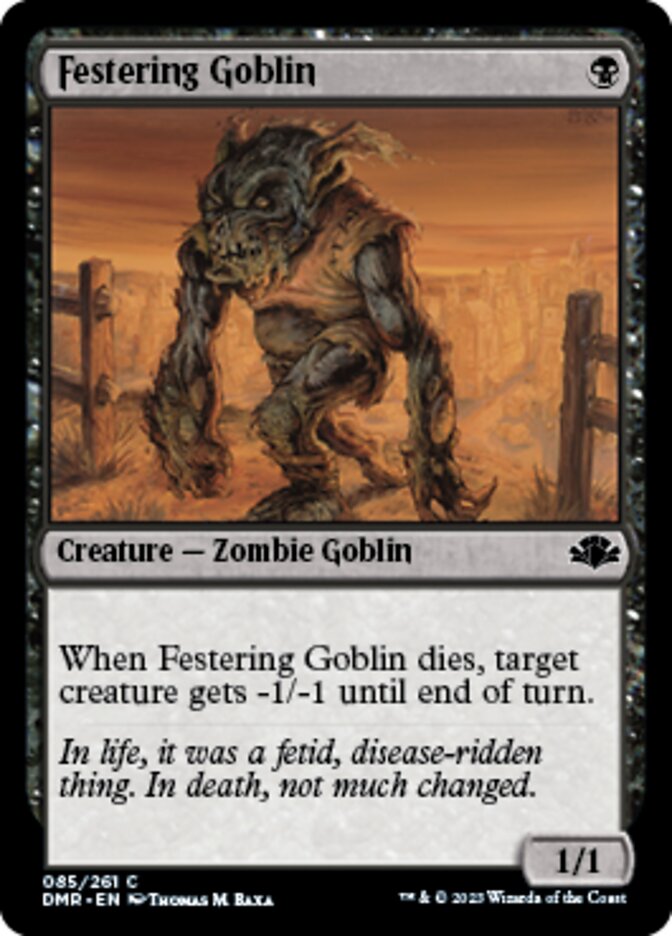 Festering Goblin [Dominaria Remastered] | Magic Magpie