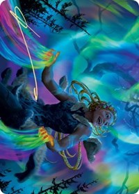 Esika, God of the Tree Art Card (Gold-Stamped Signature) [Kaldheim: Art Series] | Magic Magpie