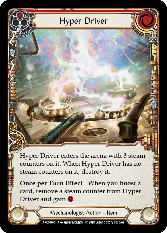 Hyper Driver [ARC036-C] 1st Edition Rainbow Foil | Magic Magpie