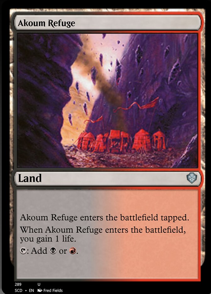 Akoum Refuge [Starter Commander Decks] | Magic Magpie