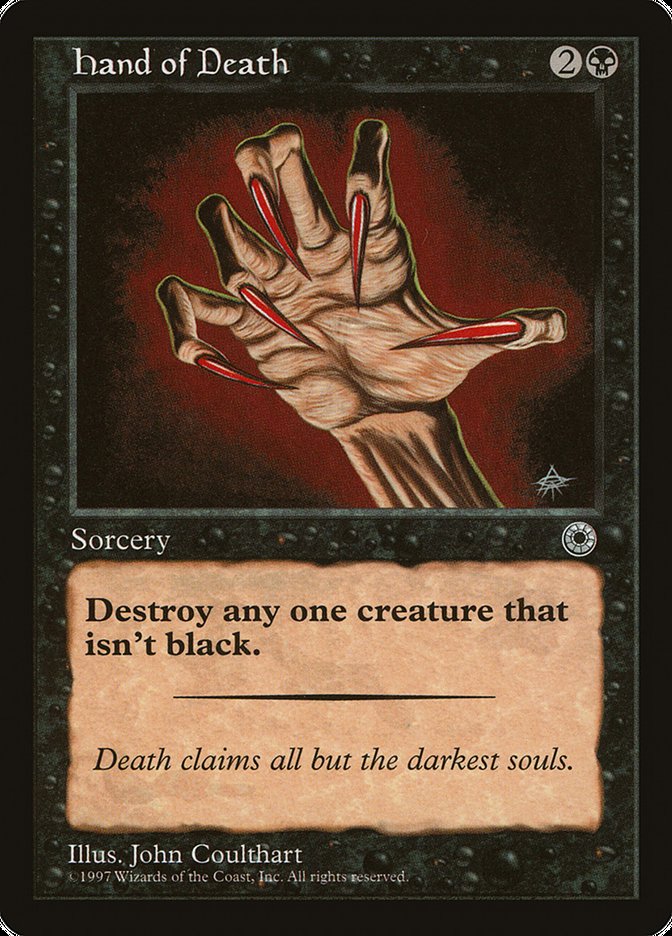 Hand of Death (Without Creature Color Explanation) [Portal] | Magic Magpie