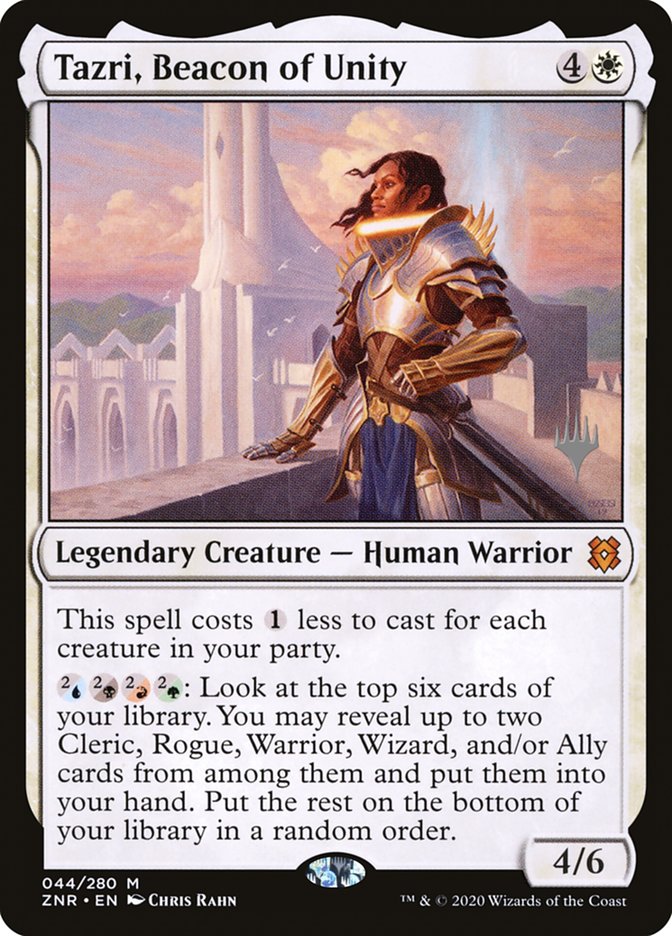 Tazri, Beacon of Unity (Promo Pack) [Zendikar Rising Promos] | Magic Magpie