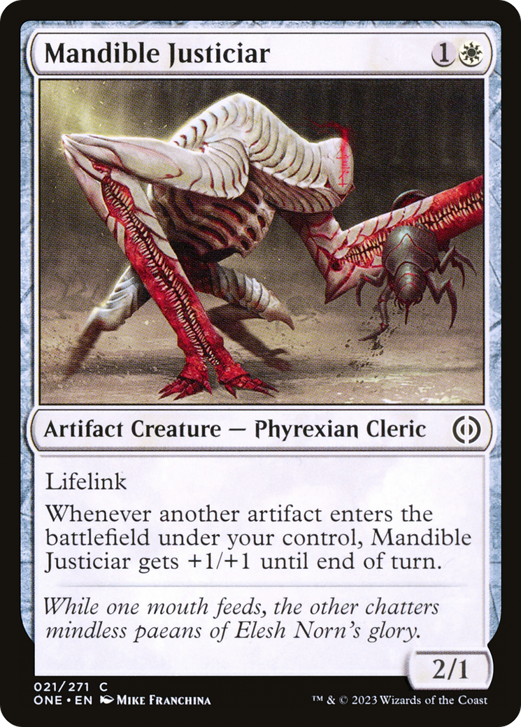 Mandible Justiciar [Phyrexia: All Will Be One] | Magic Magpie