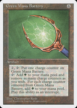 Green Mana Battery [Fourth Edition] | Magic Magpie