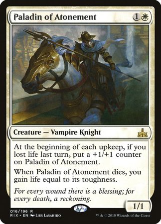 Paladin of Atonement [Rivals of Ixalan] | Magic Magpie