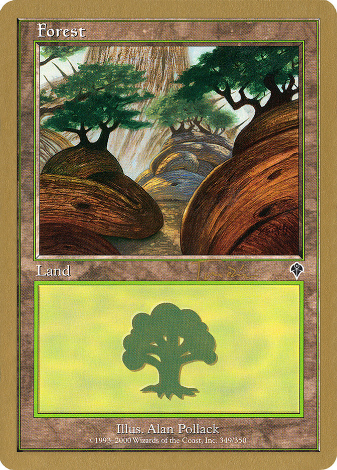 Forest (jt349a) (Jan Tomcani) [World Championship Decks 2001] | Magic Magpie