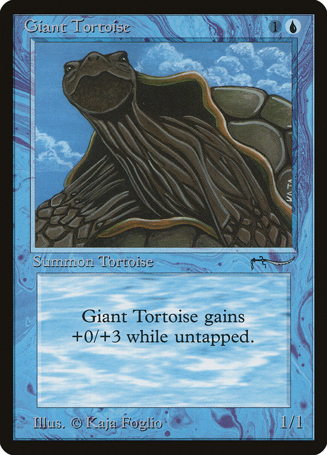 Giant Tortoise (Dark Mana Cost) [Arabian Nights] | Magic Magpie