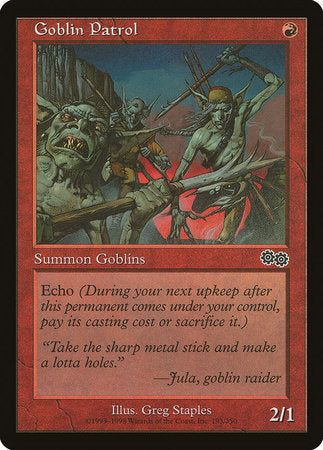 Goblin Patrol [Urza's Saga] | Magic Magpie