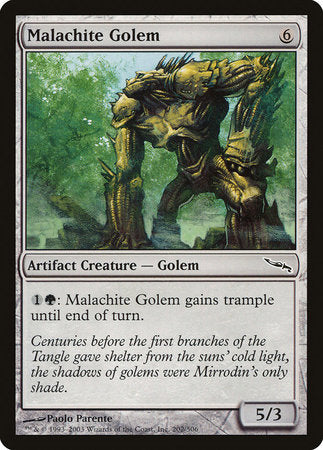 Malachite Golem [Mirrodin] | Magic Magpie