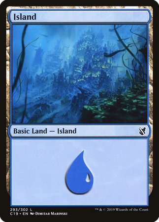 Island (293) [Commander 2019] | Magic Magpie