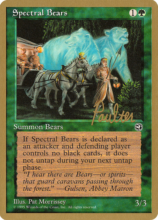 Spectral Bears (Preston Poulter) [Pro Tour Collector Set] | Magic Magpie