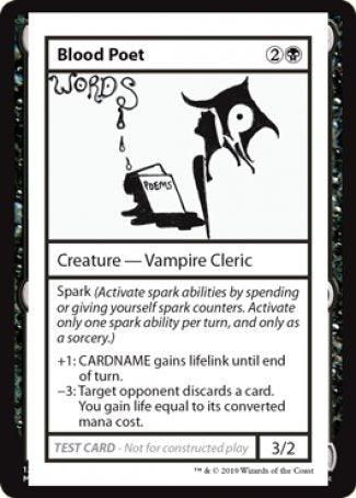 Blood Poet (2021 Edition) [Mystery Booster Playtest Cards] | Magic Magpie