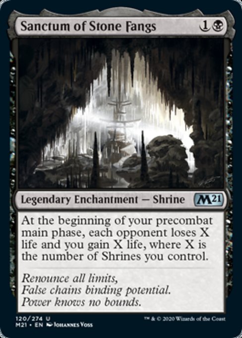 Sanctum of Stone Fangs [Core Set 2021] | Magic Magpie