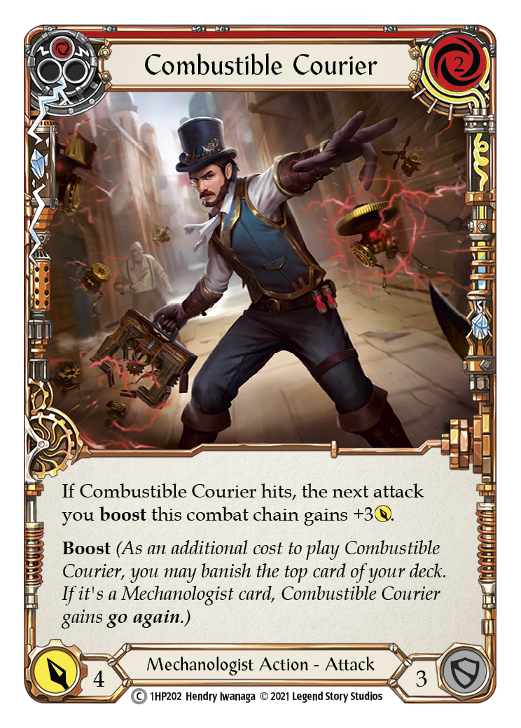 Combustible Courier (Red) [1HP202] | Magic Magpie