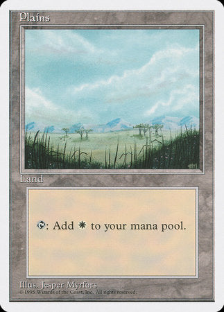 Plains (B) [Fourth Edition] | Magic Magpie