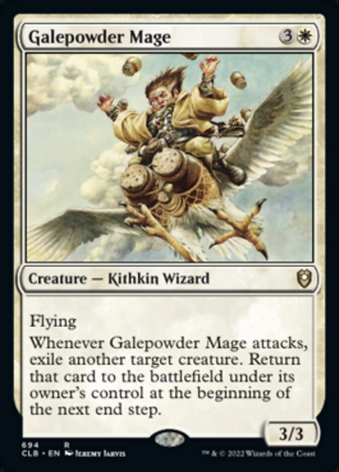 Galepowder Mage [Commander Legends: Battle for Baldur's Gate] | Magic Magpie