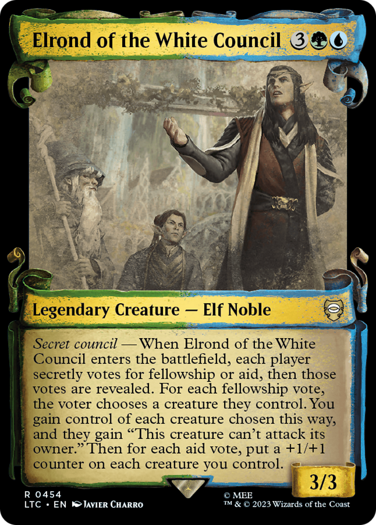 Elrond of the White Council [The Lord of the Rings: Tales of Middle-Earth Commander Showcase Scrolls] | Magic Magpie