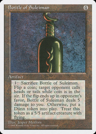 Bottle of Suleiman [Fourth Edition] | Magic Magpie