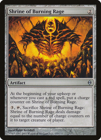 Shrine of Burning Rage [New Phyrexia] | Magic Magpie