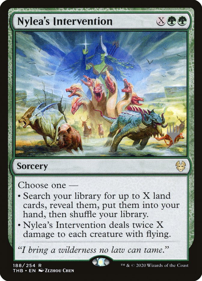 Nylea's Intervention (Promo Pack) [Theros Beyond Death Promos] | Magic Magpie