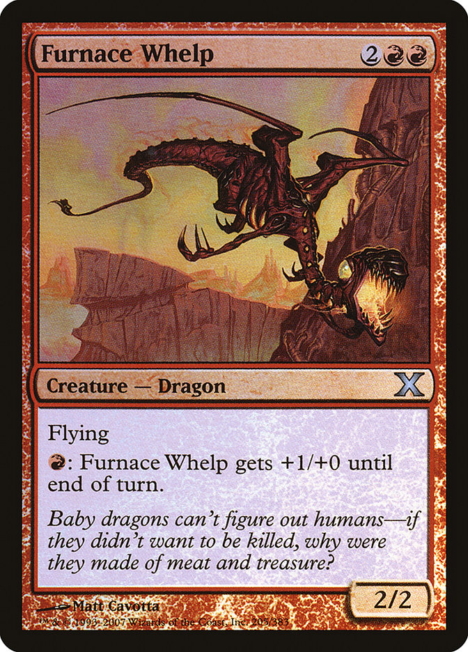 Furnace Whelp (Premium Foil) [Tenth Edition] | Magic Magpie