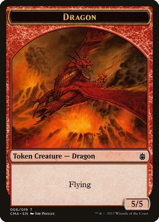 Dragon Token (006) [Commander Anthology Tokens] | Magic Magpie