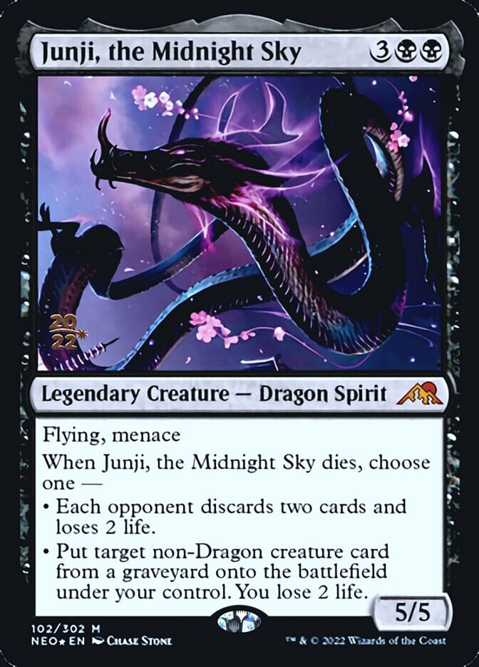 Junji, the Midnight Sky [Kamigawa: Neon Dynasty Prerelease Promos] | Magic Magpie