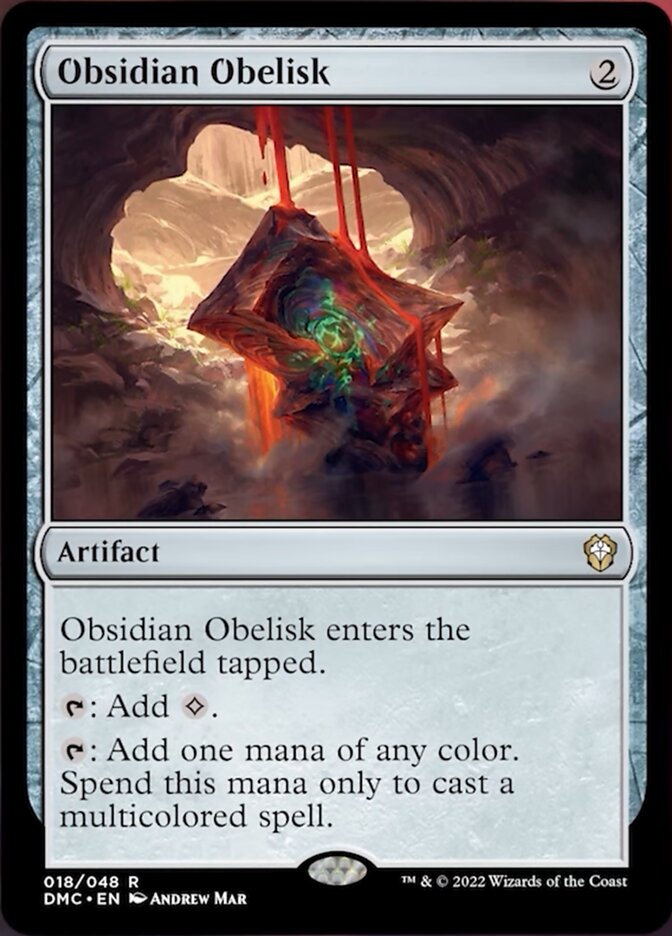 Obsidian Obelisk [Dominaria United Commander] | Magic Magpie