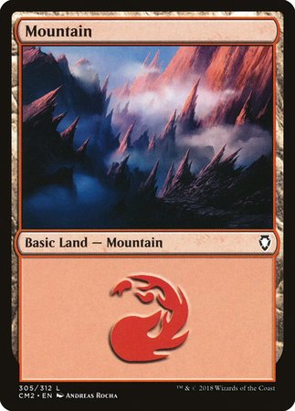 Mountain (305) [Commander Anthology Volume II] | Magic Magpie