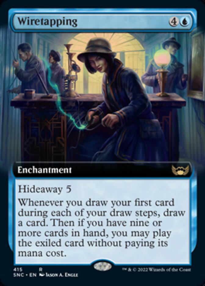 Wiretapping (Extended Art) [Streets of New Capenna] | Magic Magpie