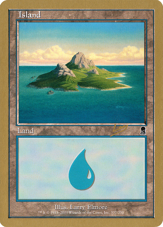 Island (rl337) (Raphael Levy) [World Championship Decks 2002] | Magic Magpie