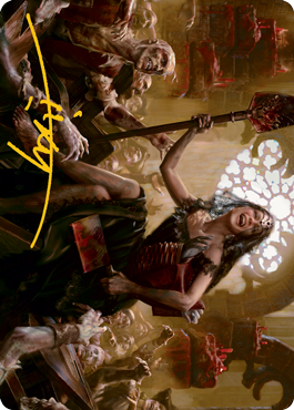 Gisa, Glorious Resurrector Art Card (Gold-Stamped Signature) [Innistrad: Midnight Hunt Art Series] | Magic Magpie