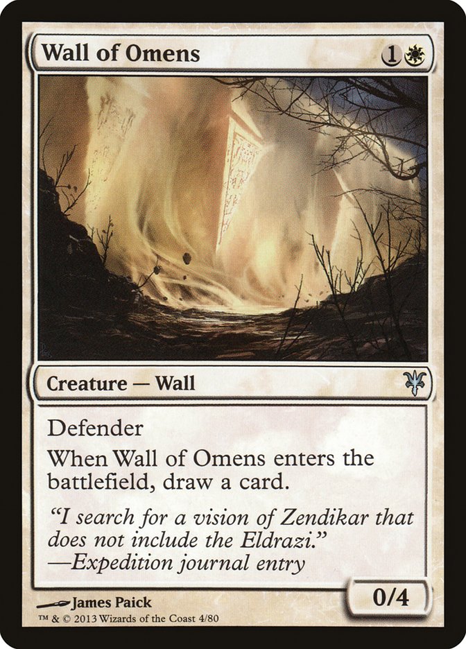 Wall of Omens [Duel Decks: Sorin vs. Tibalt] | Magic Magpie