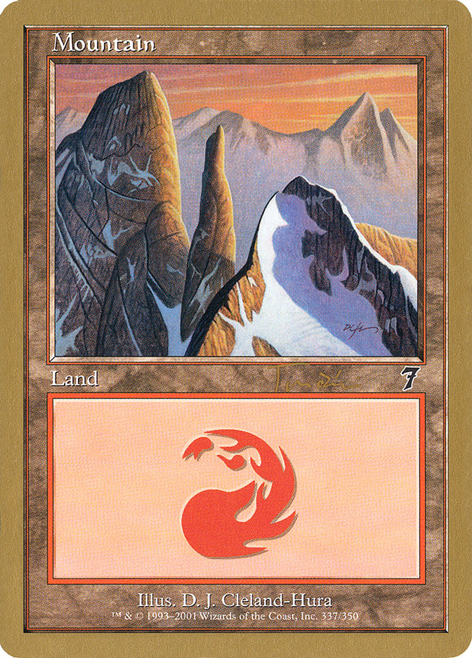 Mountain (jt337) (Jan Tomcani) [World Championship Decks 2001] | Magic Magpie