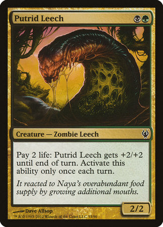 Putrid Leech [Duel Decks: Izzet vs. Golgari] | Magic Magpie