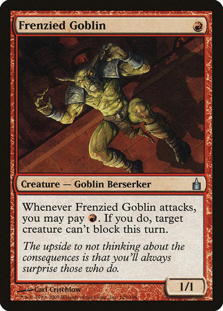 Frenzied Goblin [Ravnica: City of Guilds] | Magic Magpie