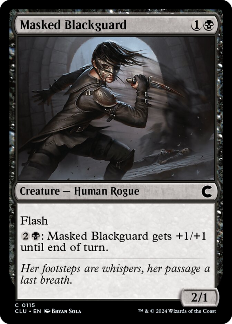 Masked Blackguard [Ravnica: Clue Edition] | Magic Magpie