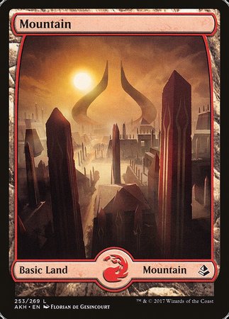 Mountain (253) - Full Art [Amonkhet] | Magic Magpie