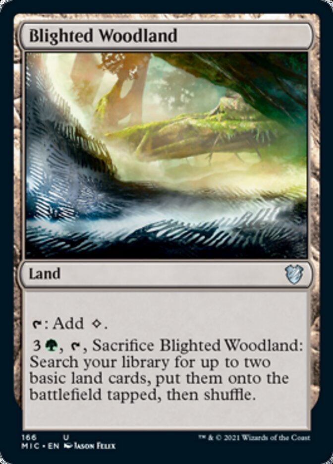 Blighted Woodland [Innistrad: Midnight Hunt Commander] | Magic Magpie
