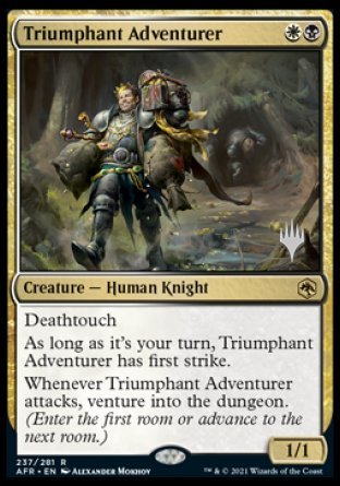 Triumphant Adventurer (Promo Pack) [Dungeons & Dragons: Adventures in the Forgotten Realms Promos] | Magic Magpie