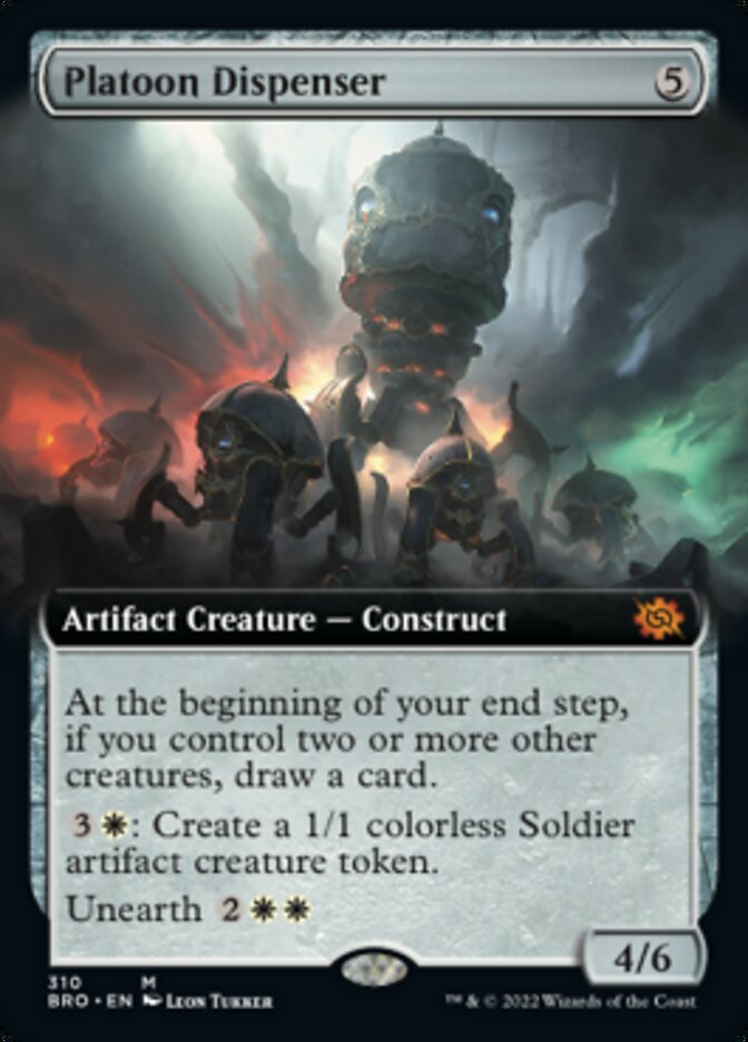 Platoon Dispenser (Extended Art) [The Brothers' War] | Magic Magpie