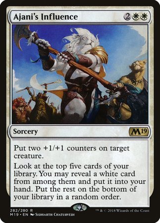 Ajani's Influence [Core Set 2019] | Magic Magpie