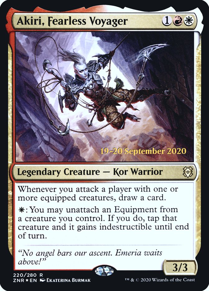 Akiri, Fearless Voyager  [Zendikar Rising Prerelease Promos] | Magic Magpie